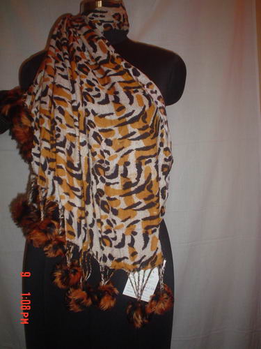  Tiger Print Stole (Tiger Imprimer Stole)