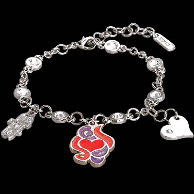  Love Bracelet with Swarovski Stones and Charms ( Love Bracelet with Swarovski Stones and Charms)