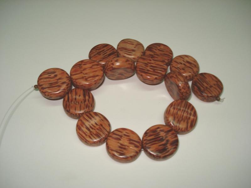  Palmwood Flat Round With Carved (Palmwood плоские круглые с резными)