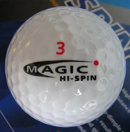  3 Piece Hi Spin Golf Ball (3 Piece Salut Spin Golf Ball)