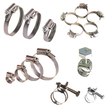  Various Kinds of Steel/Stainless Steel Hose Clamps (Divers types d`acier / acier inoxydable Colliers)
