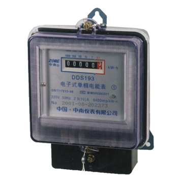  DDS193 Single-phase Electronic Watt-hour Energy Meter (DDS193 однофазный электронный ватт-часов счетчик электроэнергии)