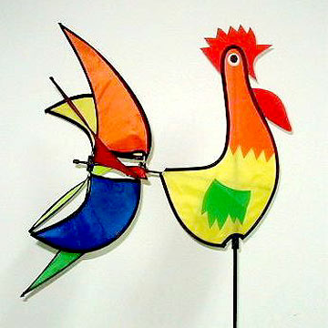  Nylon Windmill W / Rooster Design ( Nylon Windmill W / Rooster Design)