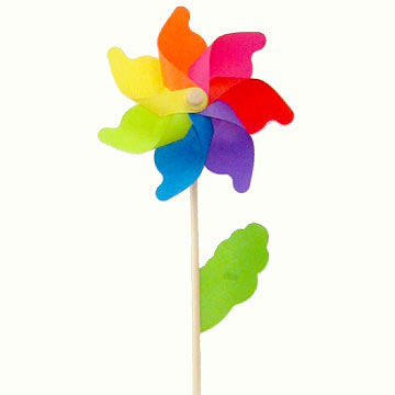  Rainbow Plastic Windmill ( Rainbow Plastic Windmill)