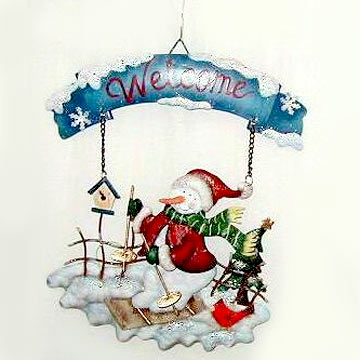  Metal Snowman Hanging Decoration ( Metal Snowman Hanging Decoration)