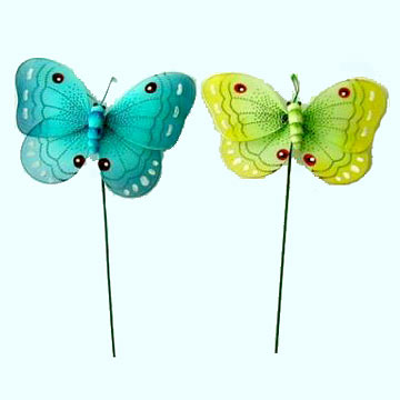  Wire Nylon Decoration W / Butterfly Design ( Wire Nylon Decoration W / Butterfly Design)