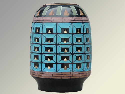 Wooden Carving Vase