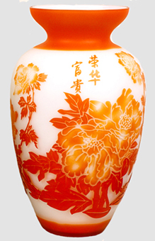 Embossed Glass Vase (Рельефные стеклянной вазе)