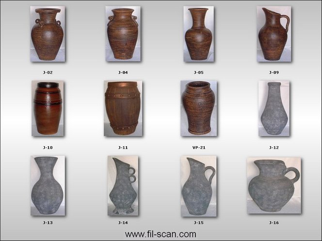 Clay Pots, Jars And Urns (Clay pots, bocaux et les urnes)