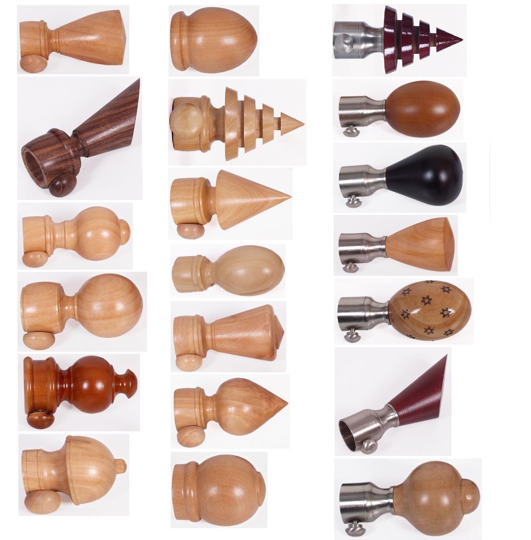 Curtain Accessories - Wooden (Vorhang Zubehör - Holz)