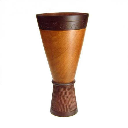 Mango Wood Vase (Vase en bois de mangue)