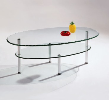 Glass Coffee Table (Table basse en verre)