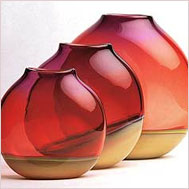 Glass Flower Vase Set Of 3 Pcs. (Glass Flower Vase Set Of 3 Pcs.)