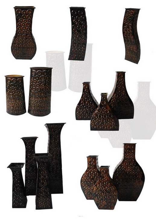 Metal Flower Vases