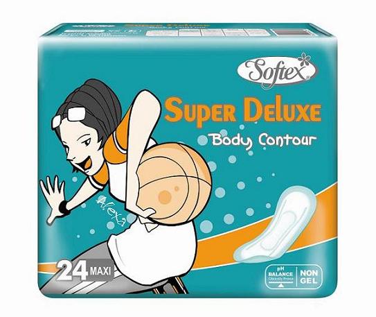 Super Deluxe Maxi Wing Sanitary Napkin (Super Deluxe Maxi Wing Sanitary Napkin)