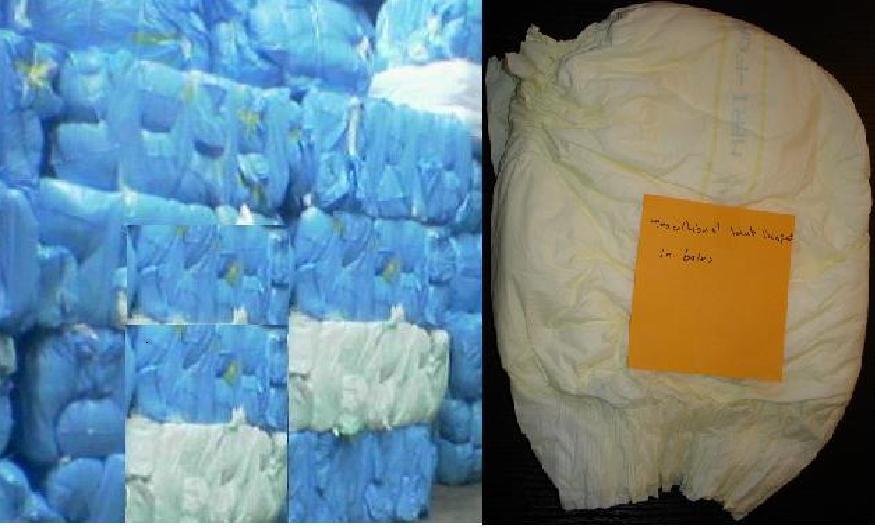Baled Adult Diapers-EU