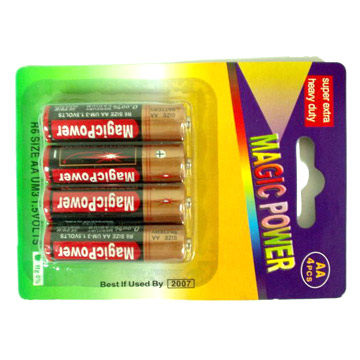  Blister Packed AAA/AA Size Batteries (Blisters AAA / piles de type AA)