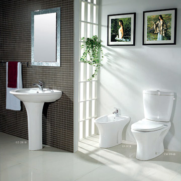 Blockbauweise WC, Waschbecken und Bidet Pedestal (Blockbauweise WC, Waschbecken und Bidet Pedestal)