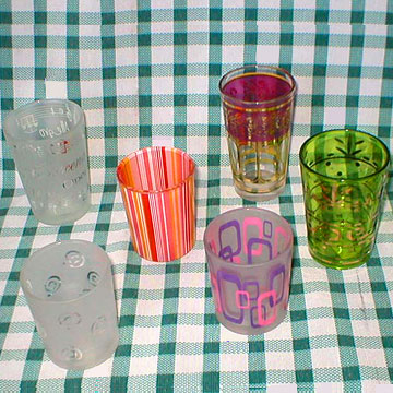  Glass Candleholders (Стекло подсвечники)
