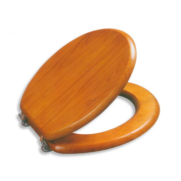  19" Pine Wood Toilet Seat With Antique Pine Color (19 "Pine Wood Siège de toilette Antique Pine Color)