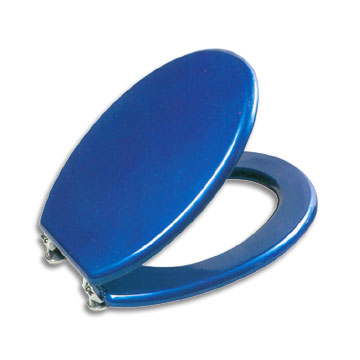  19" Metal Blue MDF Toilet Seat (19 "Metal Blue MDF Siège de toilette)