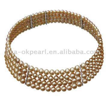  Four Strand Pearl Necklace