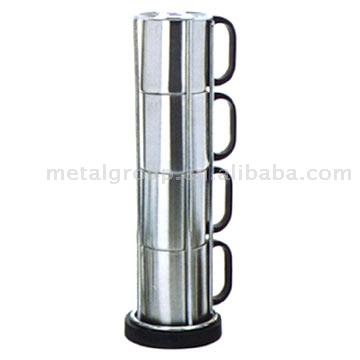  Stainless Steel Small Cup Set (Stainless Steel petite tasse Set)