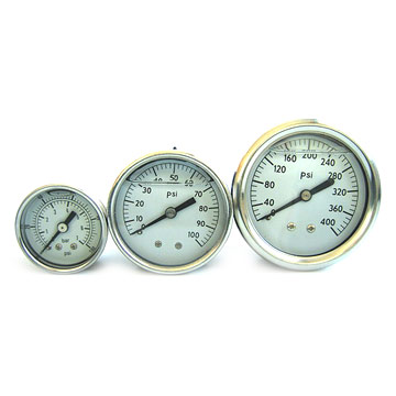  Liquid Filled Gauge (Remplis de liquide Gauge)