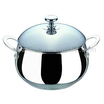  Double Handled Stainless Steel Sandwich Bottomed Soup Pot (Двухместные перекачиваемые Нержавеющая сталь Сандвичевы Bottomed суп Pot)