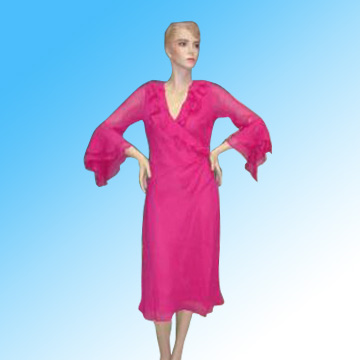  Ladies` 100% Silk Dress ( Ladies` 100% Silk Dress)
