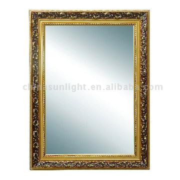  Mirror with Engraved Wood Frame (Miroir avec Gravé à ossature de bois)