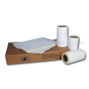  Self Adhesive Cast Coated Paper with Plane Release Paper