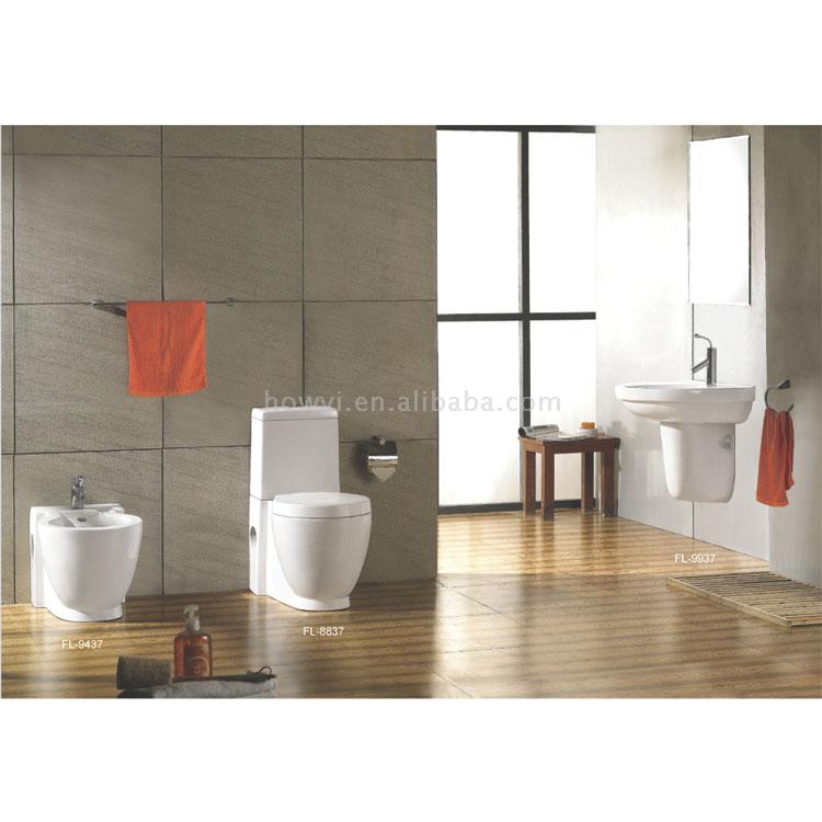  Toilet, Bidet, Basin and Pedestal (Туалет, биде, раковина и пьедестал)
