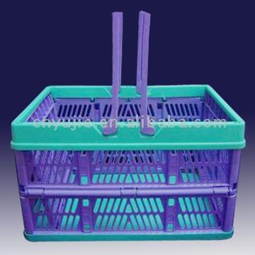  Folding Plastic Shopping Basket ( Folding Plastic Shopping Basket)