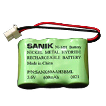  NiMH 2/3AA 600mAh 3.6V Battery