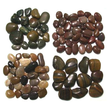  Natural Pebbles ( Various Colors-02 )