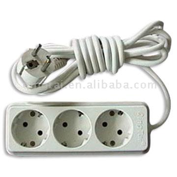  3-Gang Socket W/ Earthing ( 3-Gang Socket W/ Earthing)