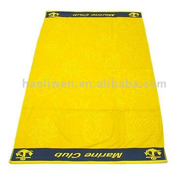  100% Cotton Cut Pile Jacquard Beach Towel (100% хлопок Cut Pile жаккард Пляжное полотенце)