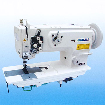  2-needle, Unison-feed, Lockstitch Machine with a Vertical-axis Large Hooks ( 2-needle, Unison-feed, Lockstitch Machine with a Vertical-axis Large Hooks)