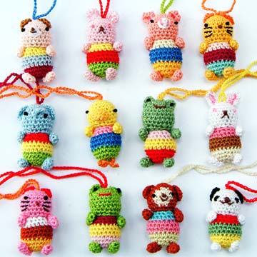 Mini Crocheted Animals (Mini Gehäkelte Tiere)