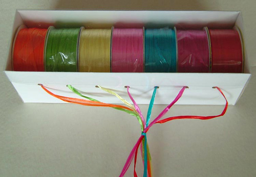  Rayon Raffia 7-Color Ribbon (Rayon Raffia 7-Ruban couleur)