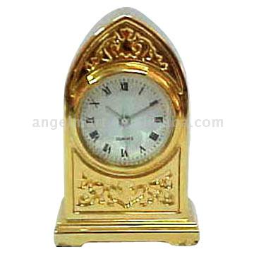  Golden Painted Mini Clock (Золотая роспись мини часы)