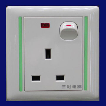  British, France Type Socket and Switch (13A Square Foot Socket) ( British, France Type Socket and Switch (13A Square Foot Socket))