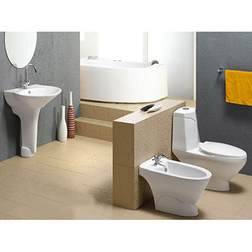  Washdown One-Piece Toilet, Pedestal Basin & Bidet (Washdown One-Piece Toilettes, Lavabo sur pied & Bidet)
