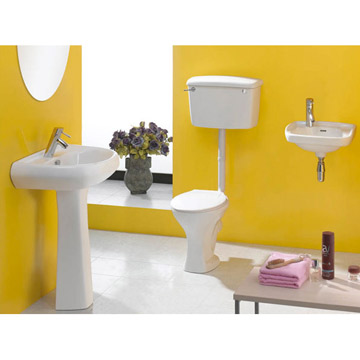  Washdown Toilet & Pedestal Basin (Washdown & Pedestal WC-Becken)