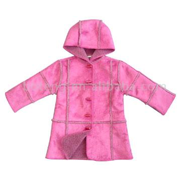  Girl`s Polyester Woven Hooded Coat (BT-Girl04) (Girl`s полиэстер тканые капюшоном Герб (BT-Girl04))