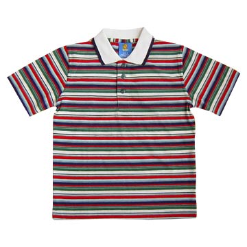  Children`s Yarn Dyed Polo Shirt (HT-C004) ( Children`s Yarn Dyed Polo Shirt (HT-C004))