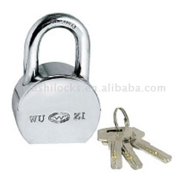  Round Steel Padlock w/Computer Keys
