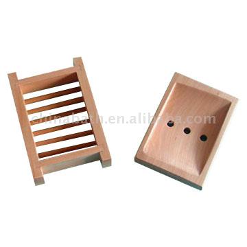  Wooden Soap Dish (Porte-savon en bois)