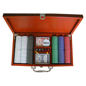  Poker Chips Case in Colorful Box
